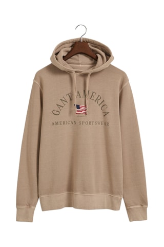 Sweat relaxed à capuche - Beige