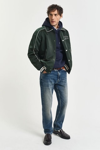 Sweat regular à capuche - Bleu marine