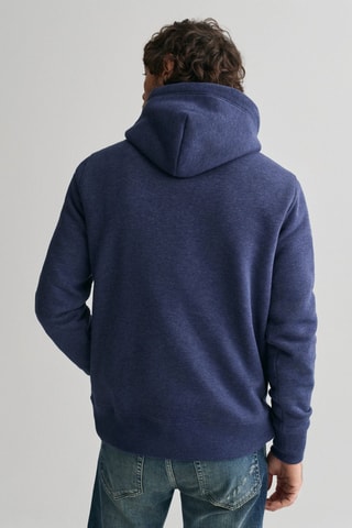 Sweat regular à capuche - Bleu