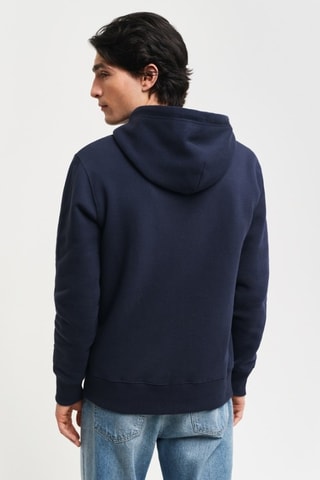 Sweat regular à capuche - Bleu marine