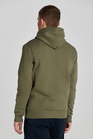 Sweat regular à capuche - Kaki