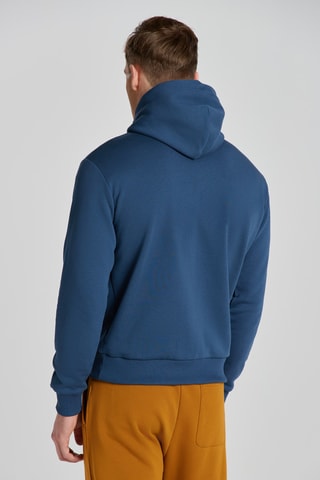 Sweat regular à capuche - Bleu