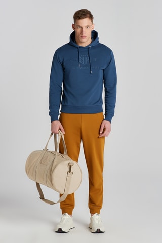 Sweat regular à capuche - Bleu