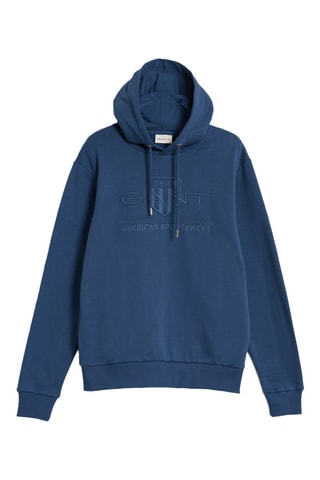 Sweat regular à capuche - Bleu