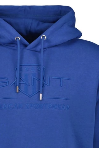Sweat regular à capuche - Bleu
