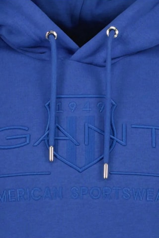 Sweat regular à capuche - Bleu