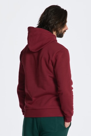 Sweat regular à capuche - Bordeaux