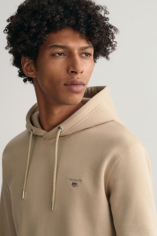 Sweat regular à capuche - Beige