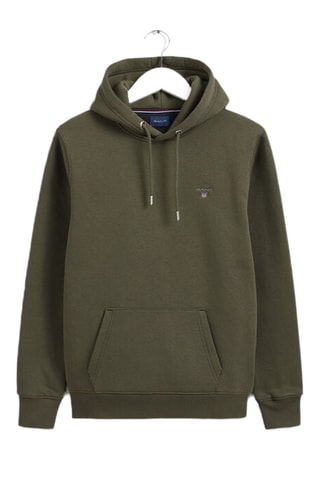 Sweat regular à capuche - Kaki