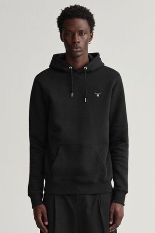 Sweat regular à capuche - Noir