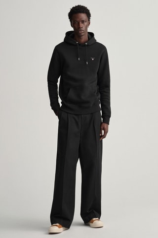 Sweat regular à capuche - Noir