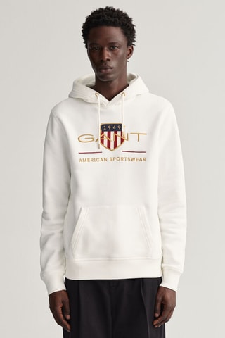 Sweat regular à capuche - Écru