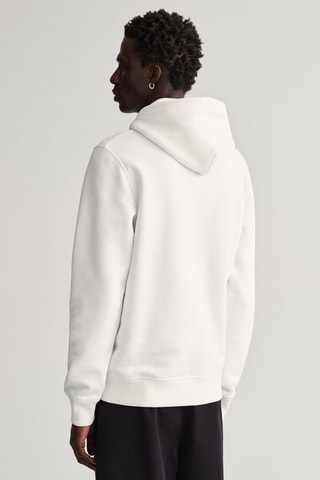 Sweat regular à capuche - Écru