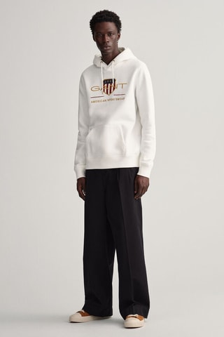 Sweat regular à capuche - Écru