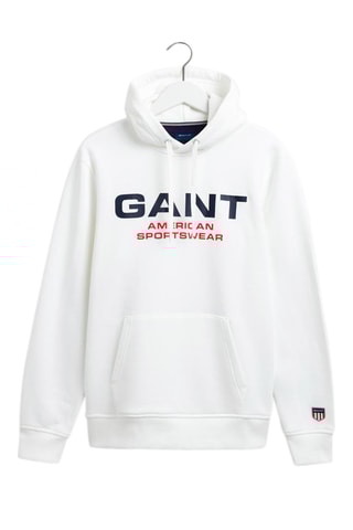 Sweat regular à capuche - Blanc