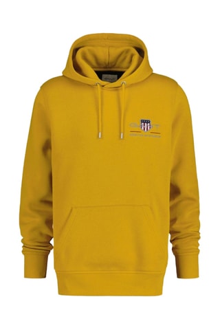 Sweat regular à capuche - Jaune