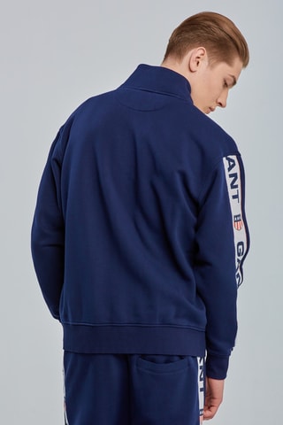 Sweat zippé - Bleu marine