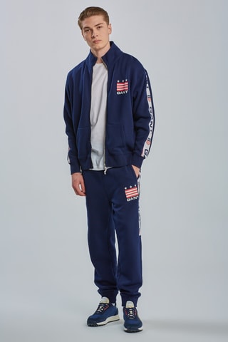 Sweat zippé - Bleu marine