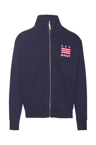 Sweat zippé - Bleu marine