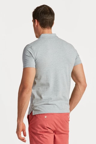 Polo slim - Gris clair