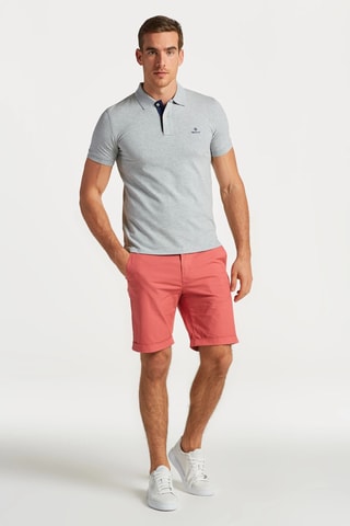 Polo slim - Gris clair