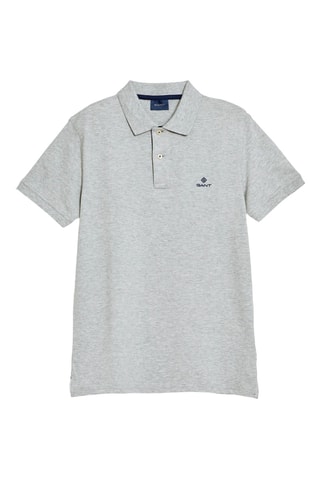 Polo slim - Gris clair