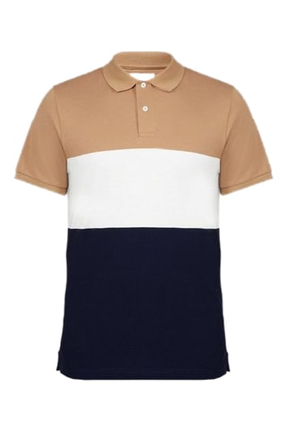 Polo - Beige et bleu marine
