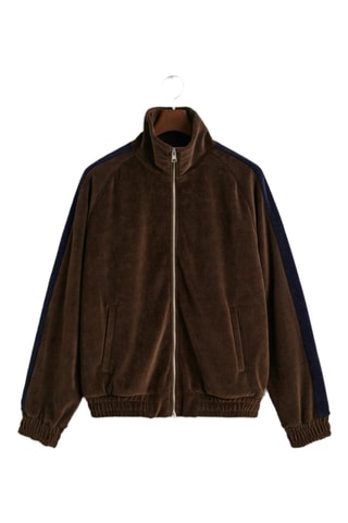 Sweat zippé relaxed - Marron