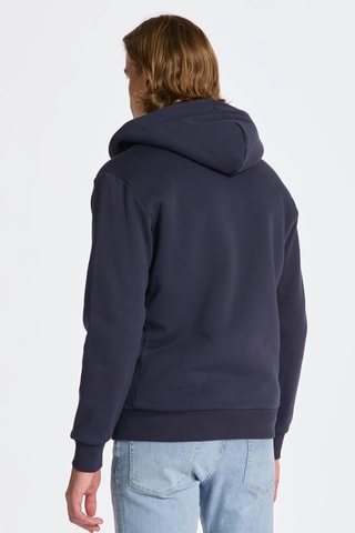 Sweat regular à capuche - Bleu marine