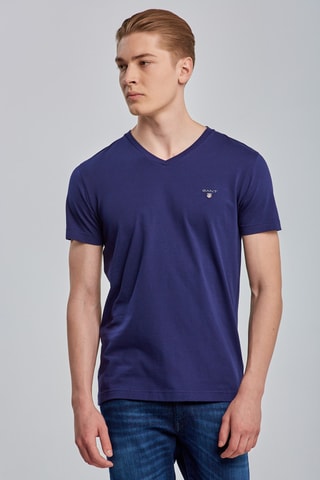 T-shirt slim - Bleu marine
