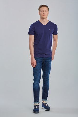 T-shirt slim - Bleu marine