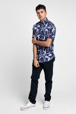 Chemise slim - Bleu marine