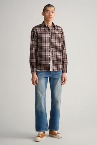 Chemise slim - Marron