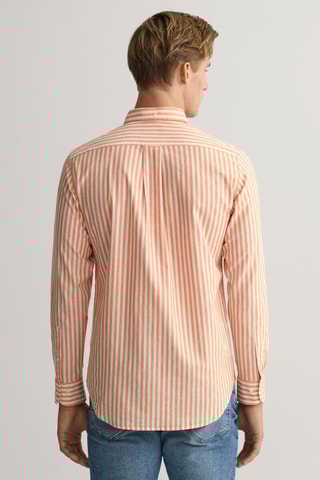 Chemise regular en lin - Orange