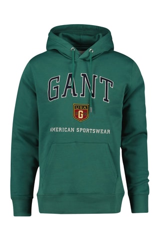 Sweat regular à capuche - Vert