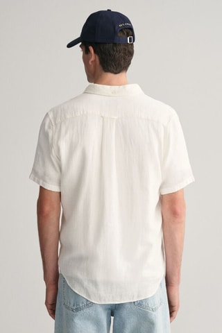 Chemise regular en lin - Blanc