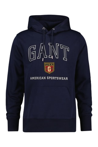 Sweat regular à capuche - Bleu marine