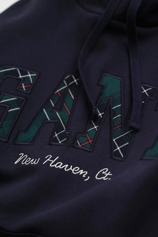 Sweat regular à capuche - Bleu marine