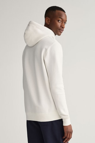 Sweat regular à capuche - Écru