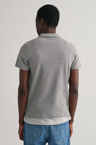 Polo regular en coton biologique - Gris