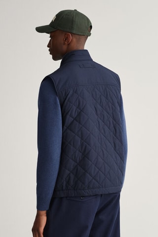 Doudoune regular sans manches - Bleu marine