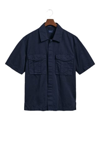 Chemise relaxed en lin - Bleu marine