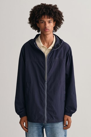 Veste relaxed à capuche - Bleu marine