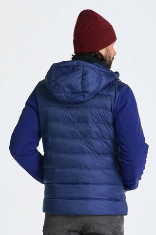 Doudoune regular à capuche - Bleu