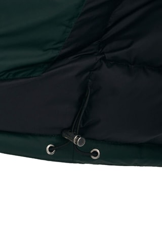 Doudoune regular à capuche sans manches - Vert foncé