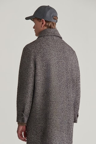 Manteau regular en laine - Gris