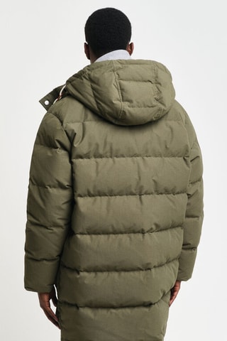 Doudoune regular à capuche - Vert kaki