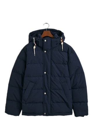 Doudoune regular à capuche - Bleu marine