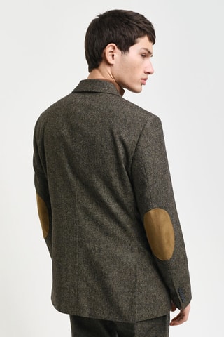 Veste de costume slim en soie - Marron