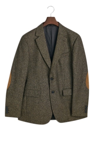 Veste de costume slim en soie - Marron